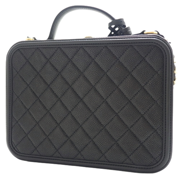 Chanel Vanity CC Bag Black Filigree - Picture 1 of 7